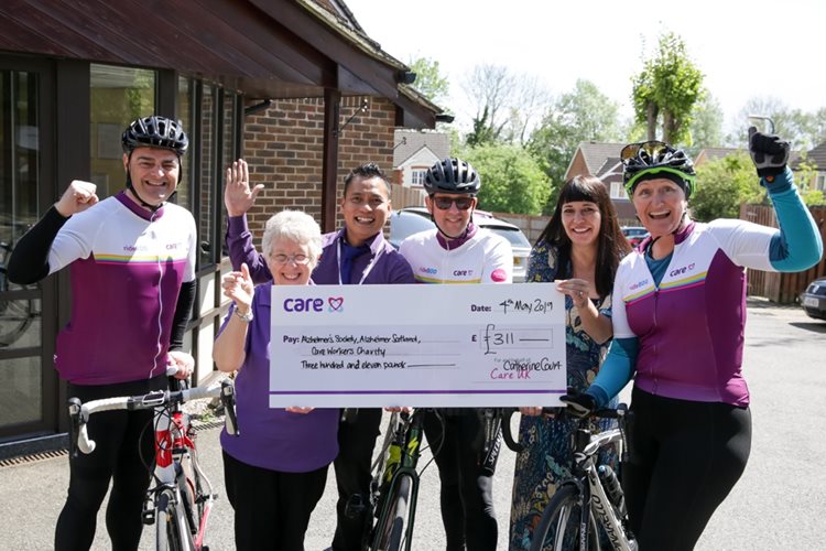 Catherine Court play their part in gruelling 800-mile charity bike ride